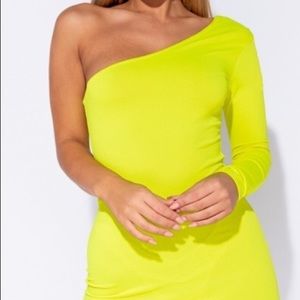 Dresses - One shoulder mini dress Dresses - One shoulder mini dress